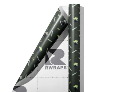 Sinister Vials Witch Wrap Film Sheets~Rwraps Series 914 Sinister Vials Witch Scrolled Sheet~3