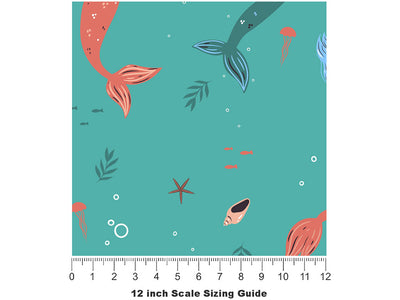Siren Song Fantasy Vinyl Film Pattern Size 12 inch Scale~Rwraps Siren Song Fantasy Sizing Chart~2