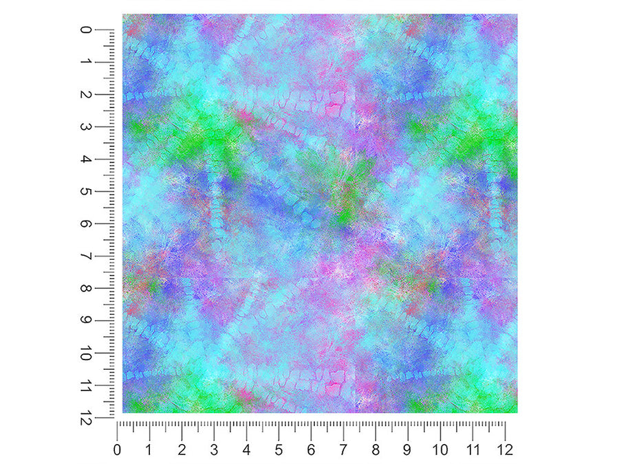 sixties colorwheel tie dye 1ft x 1ft Craft Sheets
