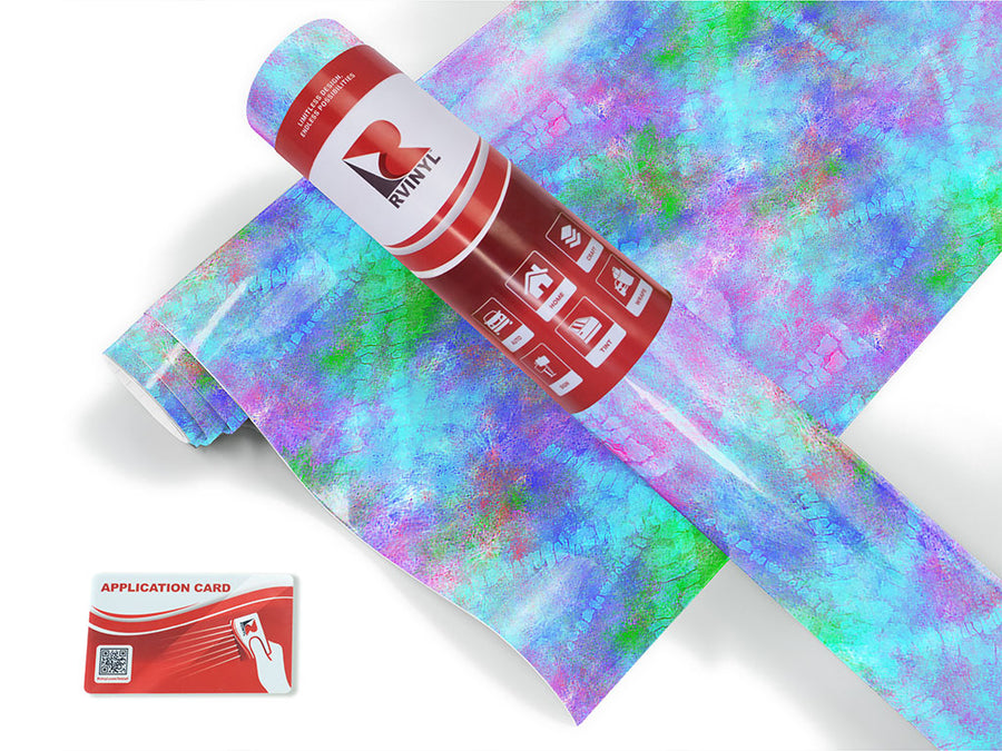 sixties colorwheel tie dye Craft Vinyl Roll