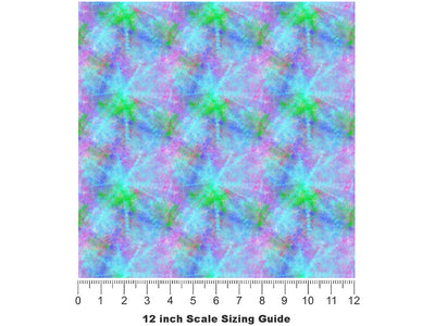 Sixties Colorwheel Tie Dye Vinyl Film Pattern Size 12 inch Scale~Rwraps Sixties Colorwheel Tie Dye Sizing Chart~2