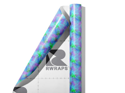 Sixties Colorwheel Tie Dye Wrap Film Sheets~Rwraps Series 914 Sixties Colorwheel Tie Dye Scrolled Sheet~3