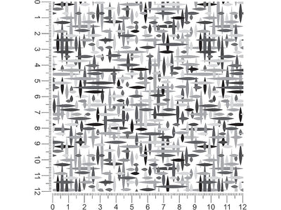 sixties television abstract geometric 1ft x 1ft Craft Sheets