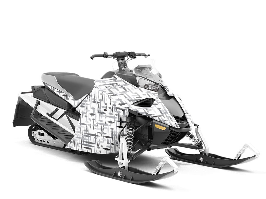 Sixties Television Abstract Custom Wrapped Snowmobile