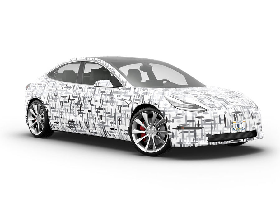 Sixties Television Abstract Vehicle Vinyl Wrap