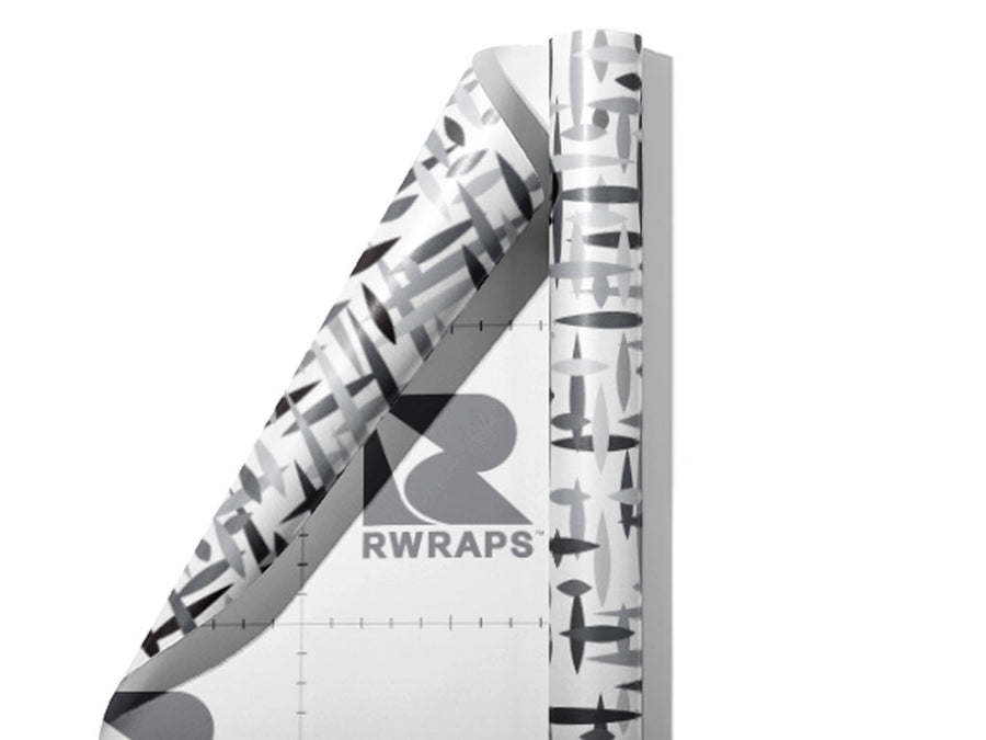 Sixties Television Abstract Wrap Film Sheets~Rwraps Series 914 Sixties Television Abstract Scrolled Sheet~3