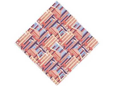 Sixties Utopia Cityscape Vinyl Wrap Pattern