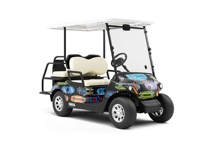 Skate Punk Sport Wrapped Golf Cart