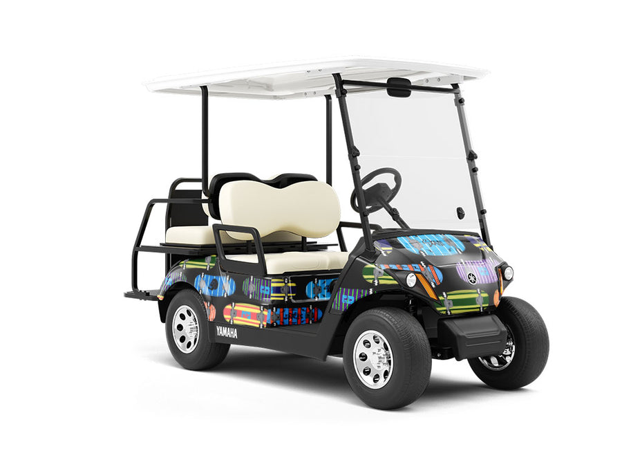Skate Punk Sport Wrapped Golf Cart