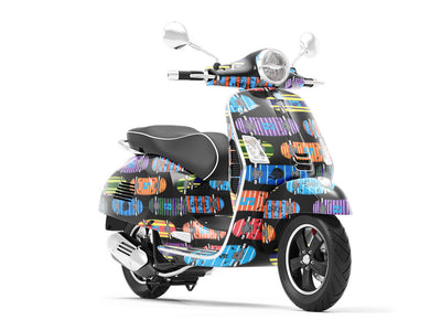 Skate Punk Sport Vespa Scooter Wrap Film