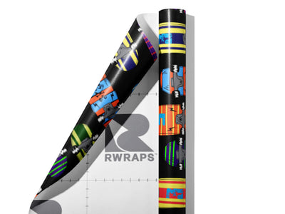 Skate Punk Sport Wrap Film Sheets~Rwraps Series 914 Skate Punk Sport Scrolled Sheet~3