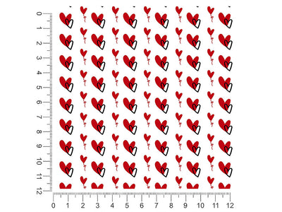 skipped beat heart 1ft x 1ft Craft Sheets