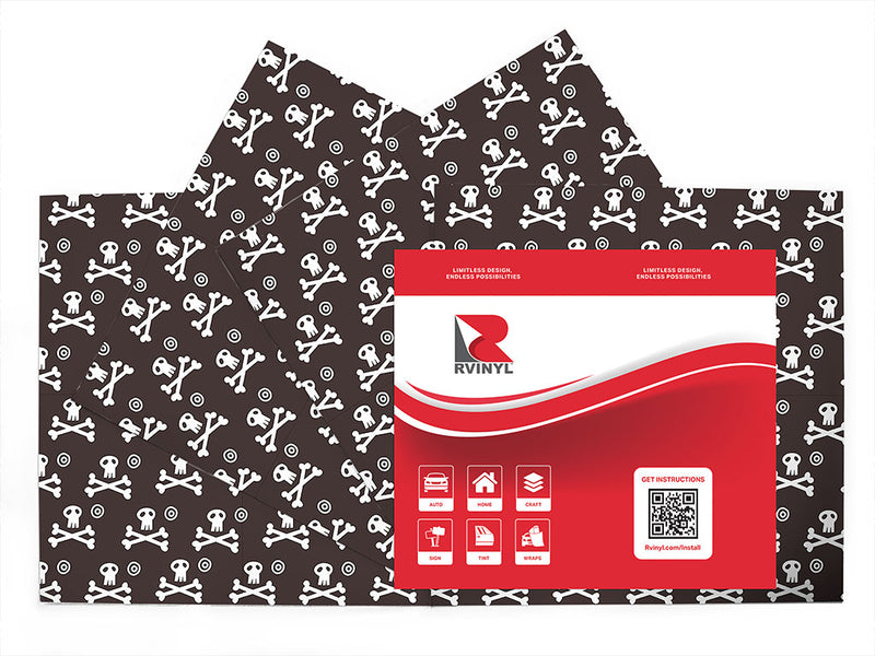 skull and crossbones pirate Craft Vinyl Sheet Pack