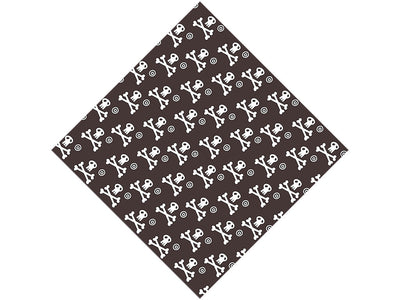 Skull and Crossbones Pirate Vinyl Wrap Pattern