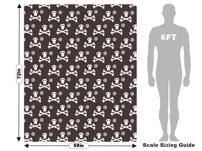 Skull and Crossbones Pirate Vehicle Wrap Scale~Rwraps Series 914 Skull and Crossbones Pirate Measurements~1