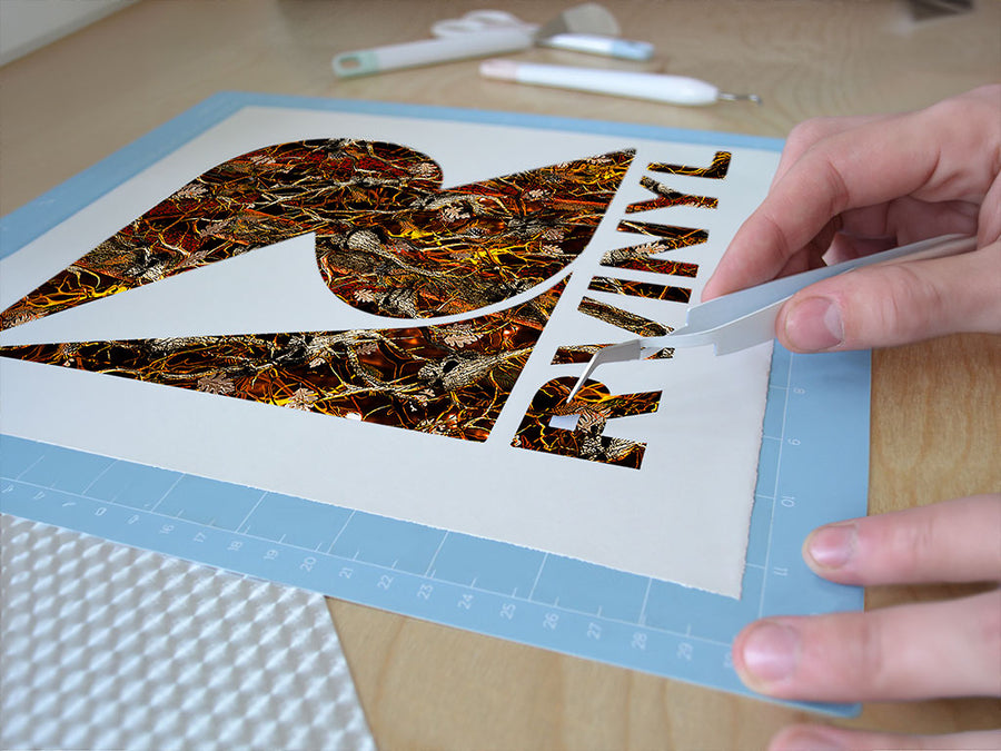 skull blaze camouflage Easy Weed Craft Vinyl