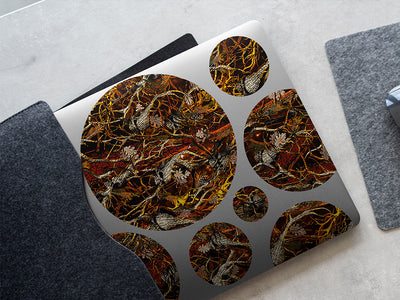 skull blaze camouflage DIY Laptop Stickers