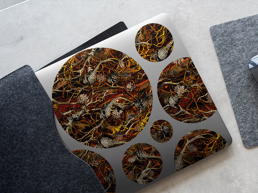 skull blaze camouflage DIY Laptop Stickers