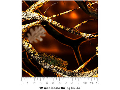 Skull Blaze Camouflage Vinyl Film Pattern Size 12 inch Scale~Rwraps Skull Blaze Camouflage Sizing Chart~2