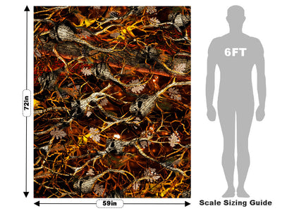 Skull Blaze Camouflage Vehicle Wrap Scale~Rwraps Series 914 Skull Blaze Camouflage Measurements~1