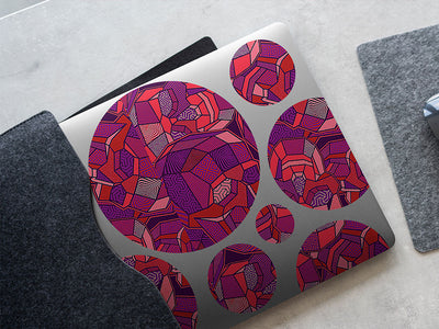 skull gems skull and bones DIY Laptop Stickers