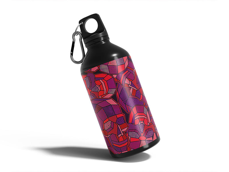 skull gems skull and bones Water Bottle DIY Stickers