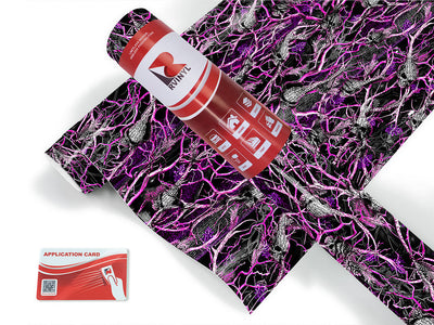 skull pink camouflage Craft Vinyl Roll