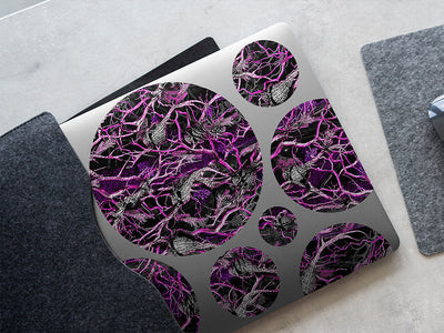 skull pink camouflage DIY Laptop Stickers