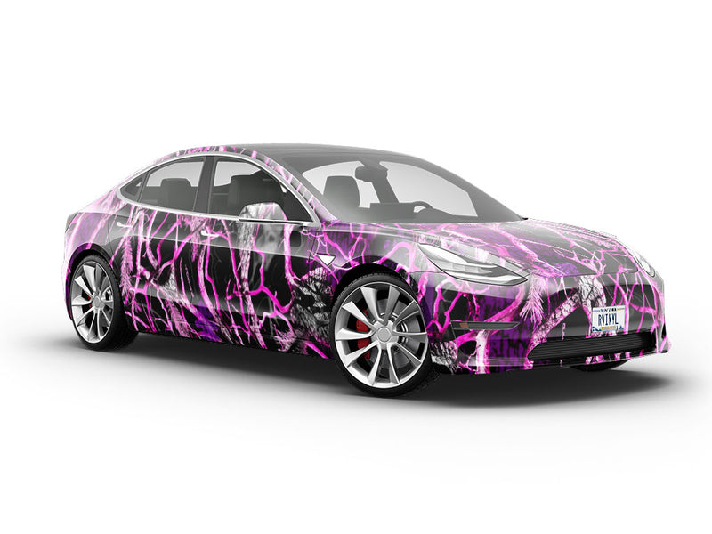 Skull Pink Camouflage Vehicle Vinyl Wrap