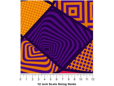 Skull Render Halloween Vinyl Film Pattern Size 12 inch Scale~Rwraps Skull Render Halloween Sizing Chart~2