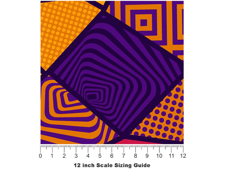 Skull Render Halloween Vinyl Film Pattern Size 12 inch Scale~Rwraps Skull Render Halloween Sizing Chart~2