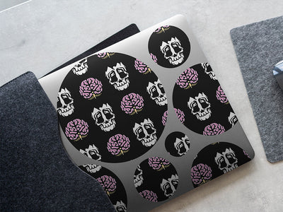 skull stripping skull and bones DIY Laptop Stickers