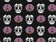 Skull Stripping Halloween Vinyl Wrap Pattern~Rwraps Series 914 Digitally Printed Vinyl Wrap~0