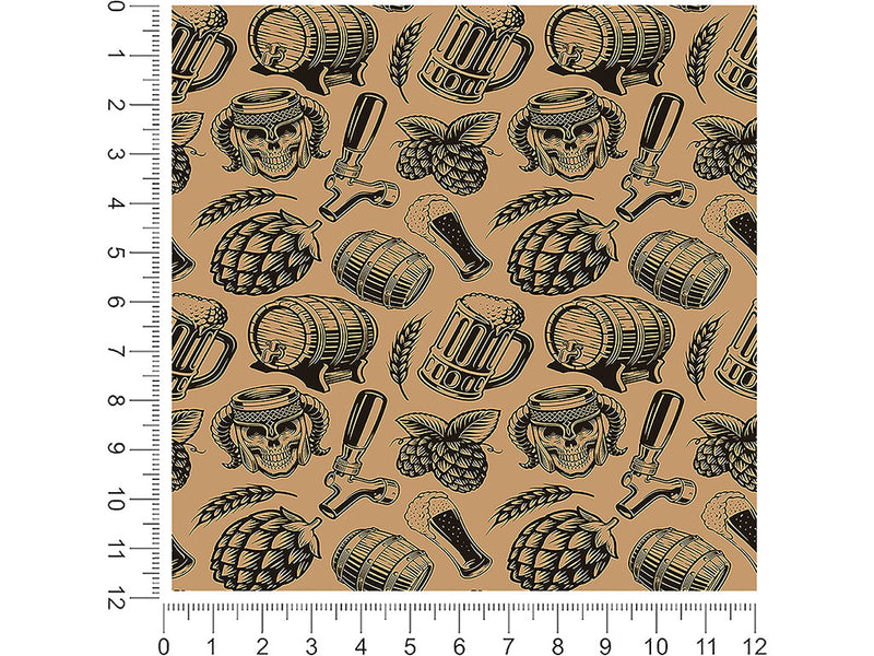 skull tankard alcohol 1ft x 1ft Craft Sheets