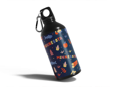 sky-blue waters  Water Bottle DIY Stickers