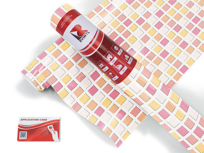sky magenta mosaic Craft Vinyl Roll