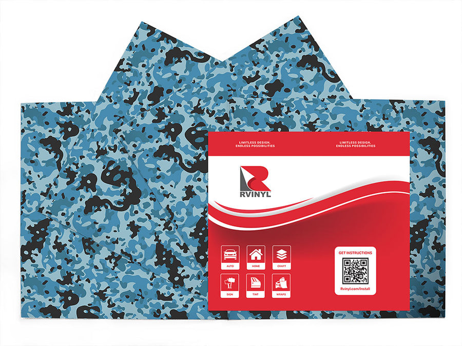 sky multicam camouflage Craft Vinyl Sheet Pack
