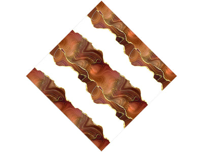 Slashed Sepia Gemstone Vinyl Wrap Pattern
