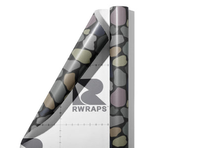 Slate  Cobblestone Wrap Film Sheets~Rwraps Series 914 Slate  Cobblestone Scrolled Sheet~4
