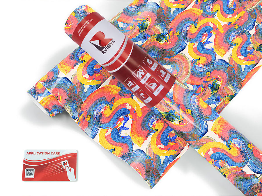 sleepy dreams abstract geometric Craft Vinyl Roll
