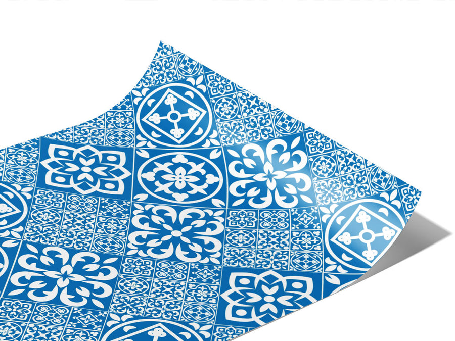 Sliced White Tile Vinyl Wraps~Rwraps Series 914 Digitally Printed Vinyl Wrap~1