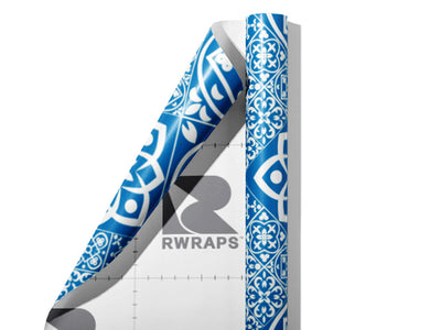 Sliced White Tile Wrap Film Sheets~Rwraps Series 914 Sliced White Tile Scrolled Sheet~4