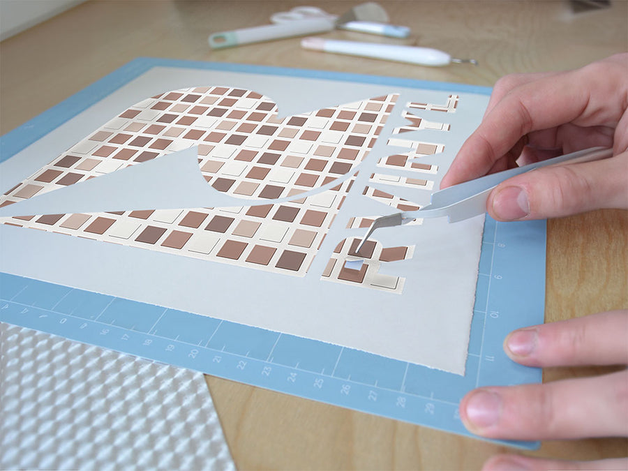 slightly dirty mosaic Easy Weed Craft Vinyl