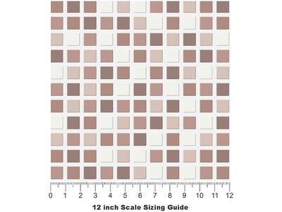 Slightly Dirty Mosaic Vinyl Film Pattern Size 12 inch Scale~Rwraps Slightly Dirty Mosaic Sizing Chart~2