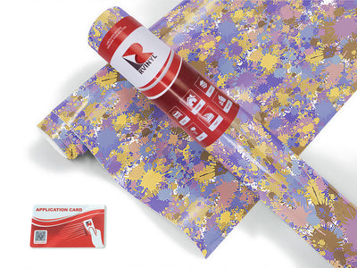 slumber party paint splatter Craft Vinyl Roll