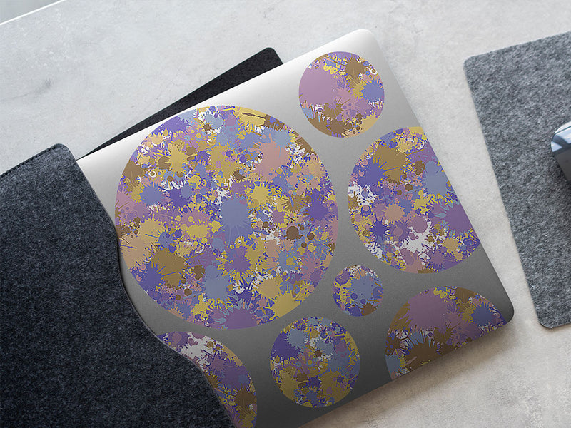 slumber party paint splatter DIY Laptop Stickers