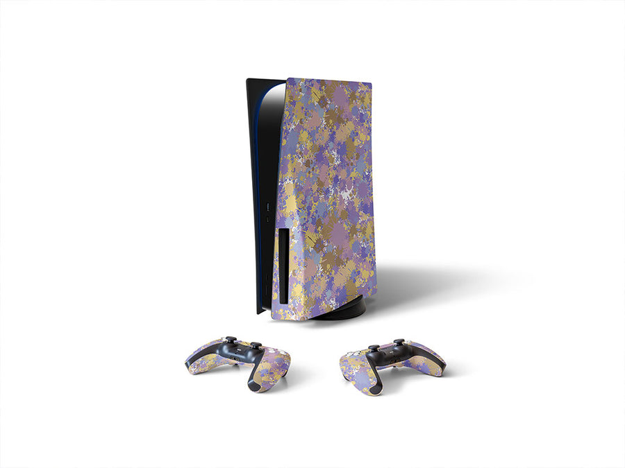 slumber party paint splatter Sony PS5 DIY Skin