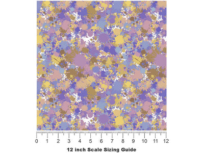 Slumber Party Paint Splatter Vinyl Film Pattern Size 12 inch Scale~Rwraps Slumber Party Paint Splatter Sizing Chart~2