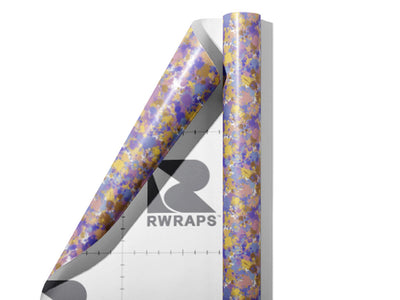 Slumber Party Paint Splatter Wrap Film Sheets~Rwraps Series 914 Slumber Party Paint Splatter Scrolled Sheet~3