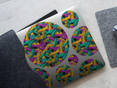 small burner graffiti DIY Laptop Stickers